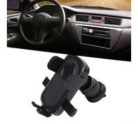 Gravity - Supporto da auto per bocchetta dell'aria con meccanismo di blocco automatico e rotazione di 360 gradi, per smartphone da 4 a 7 pollici, colore nero (A)