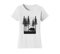 Gravity Trading Maglietta da donna con orso invernale che cambia colore solare, bianco, 2X