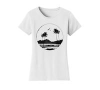 Gravity Trading Maglietta da donna Paradise Solar che cambia colore, Bianco, 3XL