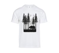 Gravity Trading Maglietta da uomo con orso invernale che cambia colore solare, Bianco, S