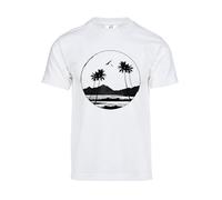 Gravity Trading Maglietta da uomo Paradise Solar che cambia colore, Bianco, XL