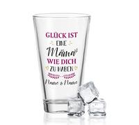 Gravurzeile Leonardo Bicchiere da acqua con stampa UV, con scritta in lingua tedesca im Glück ist eine Mama Design, con nome desiderato, regalo per la festa della mamma per la migliore mamma del