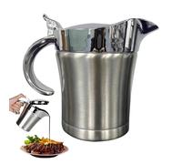 Gravy Dish, in acciaio salsa Bowl, Lidded Sauce Pot, Double Layer Insulated Cream Pitcher, Gravy Boat for Dining, Sauce Pot for Kitchen, Stainless Steel Gravy Boat, Insulated Sauce Bowl, Cream