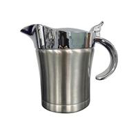 Gravy Jug with Lid - Insulated Sauce Boat, Double-Layer Portable Pot, Dining Table Tool | Home Kitchen Accessory, Party Serving Essential, Holiday Dinnerware, Thanksgiving Christmas Serving