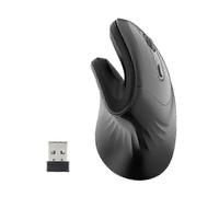 (Gray) 2.4g Ergonomic Optical Wireless Vertical Mouse Wireless Computer Gaming Mouse,zxl