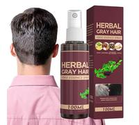 Gray Hair Reverse Spray, He Shou Wu Hair Darkening Conditioner, Adorable Compact Daily Hair Care Product, Portable Nourishing Moisturizing Spray for Men and Women, Brown