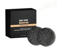 Gray Hair Reversed Bar -Natured Black Soap for Gray Hair Coverage, Darkening Shampoo Soap for Men Women, idratante con ingredienti vegani, pH Balanced Hair Care 2 Pack (2 pezzi)