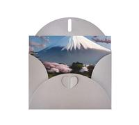Gray MJHKXLJ Mt. Fuji in early spring Prints Pearlized Greeting Card - Busta inclusa - Perfetto per Natale, compleanni, San Valentino, matrimoni e molto altro ancora