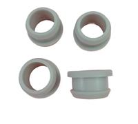 Gray Silicone Rubber Snap-on Grommet Hole Plugs - 4.5mm to 50.6mm - High Temperature Resistant End Caps(14mm(Bore 11mm)-5pcs)
