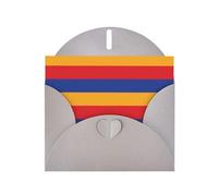 Gray WHJSHOP Flag of Armenia Prints, biglietto di auguri, carta perlescente di alta qualità, double face, effetto perlato, busta in carta perlata