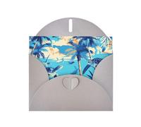 Gray WHJSHOP palme e tartarughe marine immersioni subacquee stampe biglietto di auguri - High-End carta perlescente double face effetto perla Love Buckle busta di carta perlato