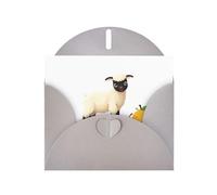 Gray YYHWHJDE - Biglietto d'auguri con stampa di agnello nella frutta, 15 x 10 cm, design unico e alla moda per varie occasioni