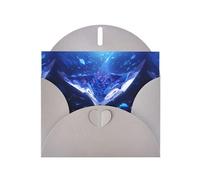 Gray YYHWHJDE - Biglietto di auguri con stampa di pesce diavolo che nuota, 15 x 10 cm, design unico e alla moda per varie occasioni