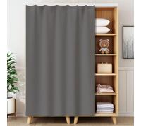 Gray1,31 W x 39" H,Tende per Armadietti per Ripiani Adesive,Pannello A Parete per Porta Sospesa Noren Senza Trapano sotto La Gonna della Tenda del Lavandino