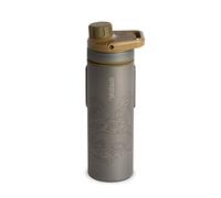 GRAYL UltraPress Titanium 500 ml, filtro acqua potabile, elimina il 99,99% di batteri e virus, perfetto per campeggio, sopravvivenza e viaggi (Coyote Brown)