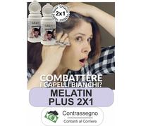 GRAYOUT MELATIN PLUS stop ai capelli bianchi Grigi Uomo Donna Integratore unisex