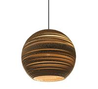 Graypants Scraplights Moon Lampada a sospensione, naturale - ø26 cm