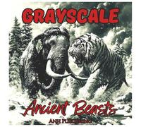 Grayscale Ancient Beasts: Mindfulness Coloring Book for Adults: Prehistoric Creatures and Mythic Beasts for Relaxation, Stress Relief, and Creative Coloring