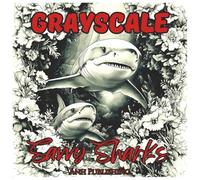 Grayscale Savvy Sharks: Fun Coloring Book for Teens and Adults: Relaxing Ocean Shark Designs in Soft Grayscale for Stress Relief and Creative Coloring