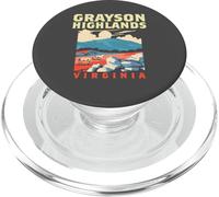 Grayson Highlands State Park Virginia Retro Horses Design PopSockets PopGrip per MagSafe