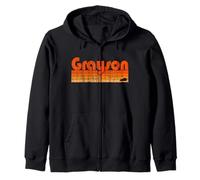 Grayson, Kentucky, stile retrò anni '80 Felpa con Cappuccio