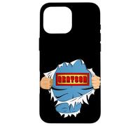 Grayson Name Superhero Gift for Boys Named Grayson Custodia per iPhone 16 Pro Max