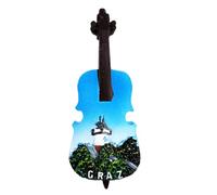 Graz Austria magnete da frigorifero souvenir da viaggio decorazione frigorifero 3D adesivo magnetico dipinto a mano collezione artigianale