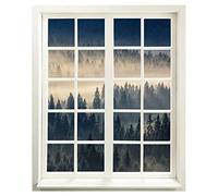 Graz Design - Adesivo da parete, motivo foresta di nebbia, 83 x 100 cm