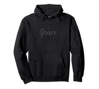 Grazia Non Perfezione Uomini Cristiani Fede Inspirational Felpa con Cappuccio, Unisex per Adulti, Nero, L