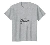 Grazia Non Perfezione Uomini Cristiani Fede Inspirational Maglietta, Bambini, Grigio Melange, 2 Anni