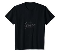 Grazia Non Perfezione Uomini Cristiani Fede Inspirational Maglietta, Bambini, Nero, 2 Anni
