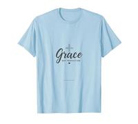 Grazia Non Perfezione Uomini Cristiani Fede Inspirational Maglietta, Uomo, Celeste, L
