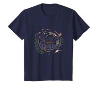 Grazia sulla Grazia Donne cristiane Fede ispiratrice Maglietta, Bambini, Navy, 4 Anni