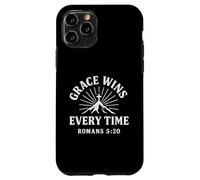 Grazia vince ogni volta Romani 5:20 Versi cristiani Custodia per iPhone 11 Pro