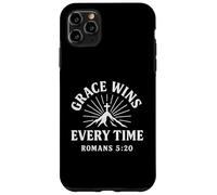 Grazia vince ogni volta Romani 5:20 Versi cristiani Custodia per iPhone 11 Pro Max