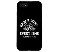 Grazia vince ogni volta Romani 5:20 Versi cristiani Custodia per iPhone SE (2020) / 7 / 8