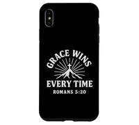 Grazia vince ogni volta Romani 5:20 Versi cristiani Custodia per iPhone XS Max
