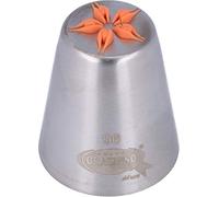 Graziano, Beccuccio Russo Fiore 5 Petali 3D Grande Acciaio Inox - Ø 3.7cm H 4.2cm