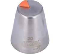 Graziano, Beccuccio Russo Forma Triangolare Grande Acciaio Inox - Ø 3.7cm H 4.2cm, Per Panna e Crema