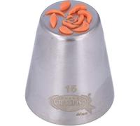 Graziano, Beccuccio Russo Rosa con Stelo 3D Grande Acciaio Inox - Ø 3.7cm H 4.2cm