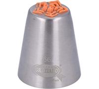 Graziano, Beccuccio Russo Stella Punte Grande Acciaio Inox - Ø 3.7cm H 4.2cm, Per Panna e Crema