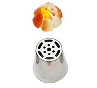 Graziano, Bocchette Russe Tulipano Delicato Acciaio Inox - Ø 3.7cm H 4.2cm, Per Panna e Crema