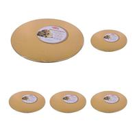Graziano, Cakeboard Sottotorta Oro, Elelgante Vassoio Rigido per Torte, Ideale per Trasportare Dolci ma anche Torte a Più Piani, Facilmente Lavabile, ø28 mm (Confezione da 5)