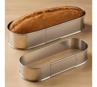 Graziano, Cornice Ovale Regolabile Acciaio Inox 27-40cm H 8.5cm - Per Pane e Torte