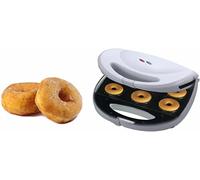 Graziano, Macchina per Ciambelle Elettrica - 6 Ciambelle Antiaderenti, 750W, Spie Luminose