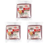 Graziano, Pasta di Zucchero Marrone, Pasta Morbida ed Elastica Perfetta per la Copertura della Torta, facile da Stendere e da Colorare, Senza Glutine e Senza Grassi Idrogenati, 250 g (Confezione da 3)