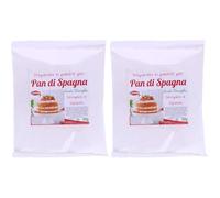 Graziano, Preparato per Pan di Spagna, 500g (Confezione da 2)