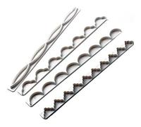 Graziano, Set 4 Stampi Tagliapasta Bordi 21x1.5cm - Per Decorazioni Torta