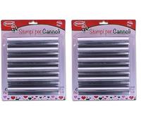 Graziano, Set di 12 Stampi per Cannoli in Acciaio Inox - Per Realizzare Sfoglia e Cannoli Siciliani Fatti in Casa, 13 x 2,5 cm