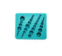 Graziano, Stampo Silicone 4 Collane di Perle 7.5x6.5cm - Per Decorazioni Torte, Diverse Dimensioni (5-6.5cm)